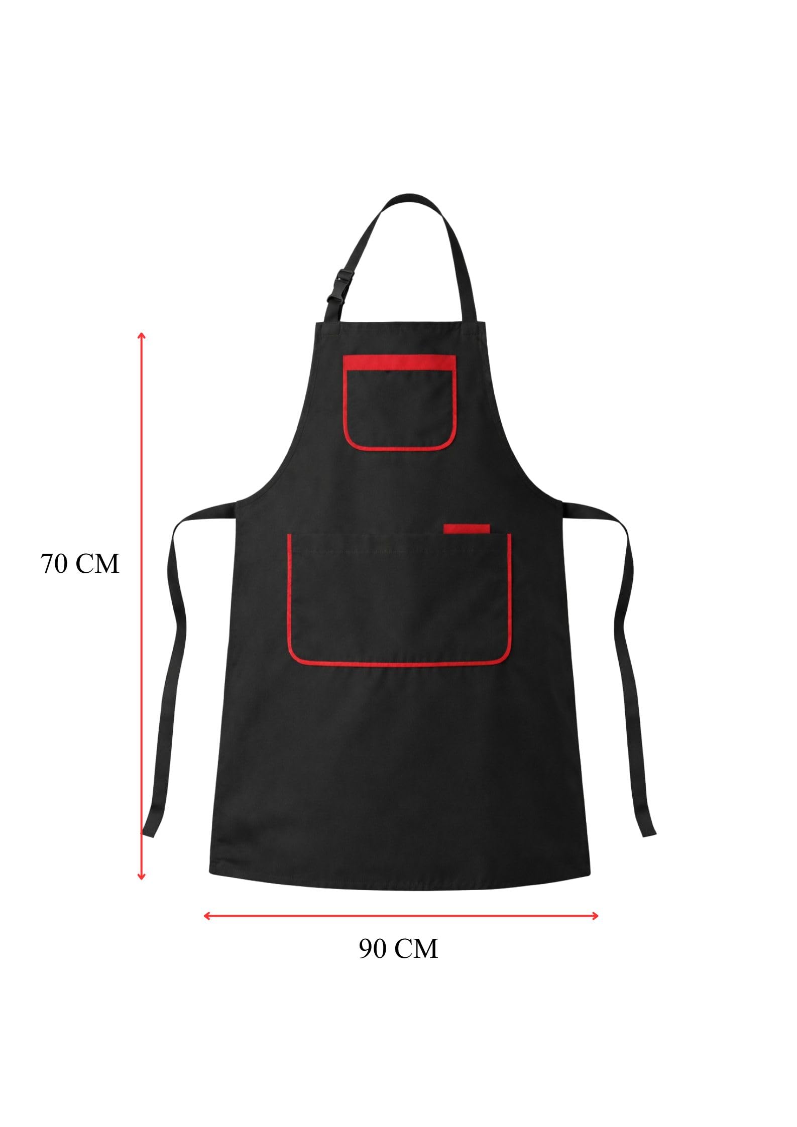 Victory KAIXUAN – DELANTAL CON PETO AUTOMÁTICO UNISEX - UNIFORME DE SERVICIO DOMÉSTICO Y LIMPIEZA SANIDAD MÉDICO HOSTELERÍA - SERIE XGN007 PACK* 10 PCS