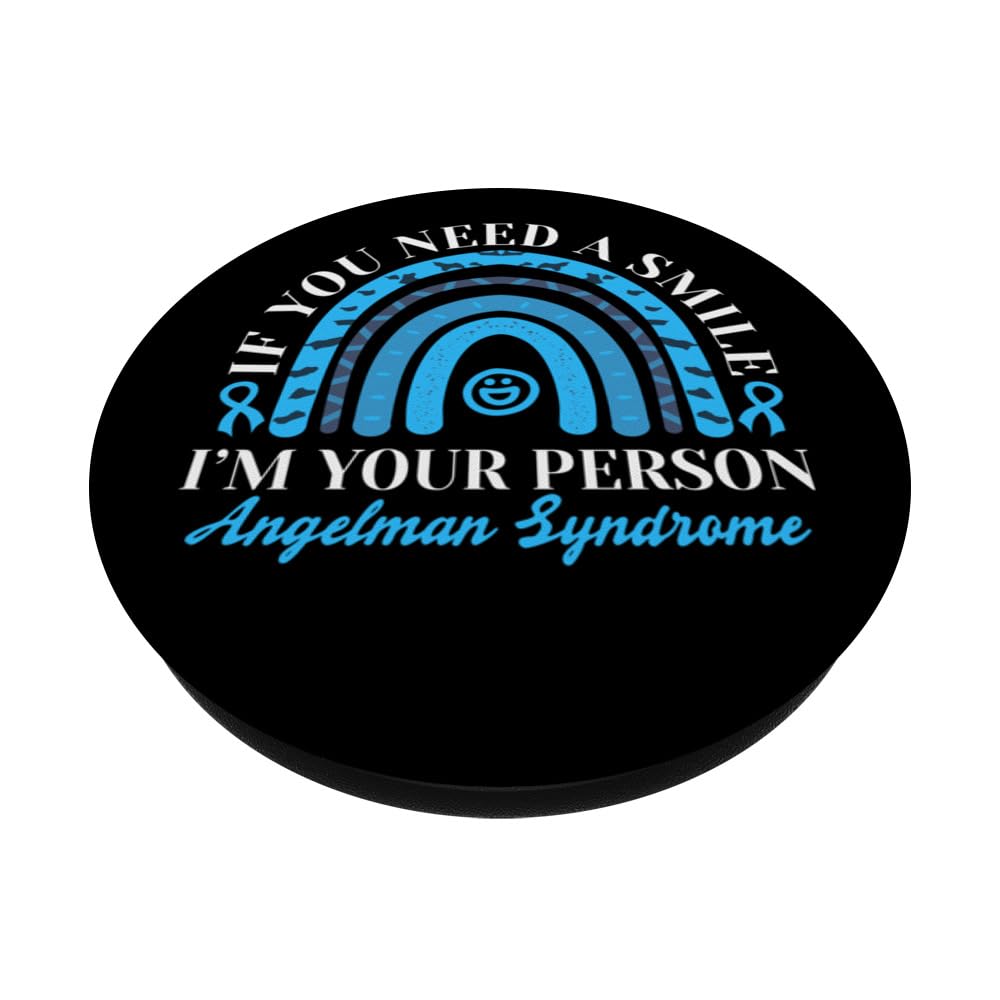 Angelman Syndrome PopSockets Swappable PopGrip, Black - Image 2