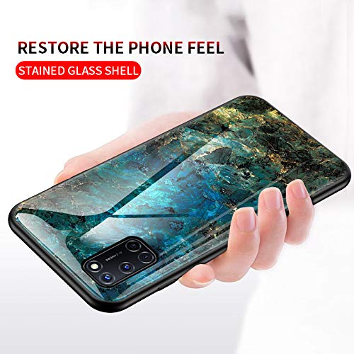 BaiFu Custodia per Oppo A52 Sottile e Slim Marmo Cover