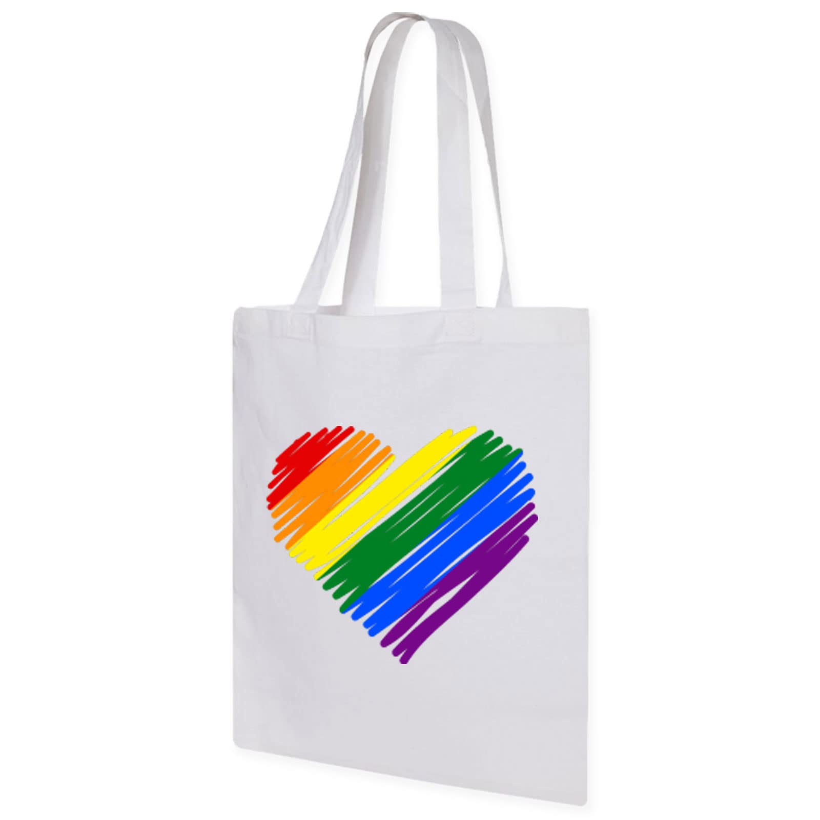Vagile Pride rainbow heart tote bag LGBTQ Unisex Wristband Lesbian Gay Trans LGBT