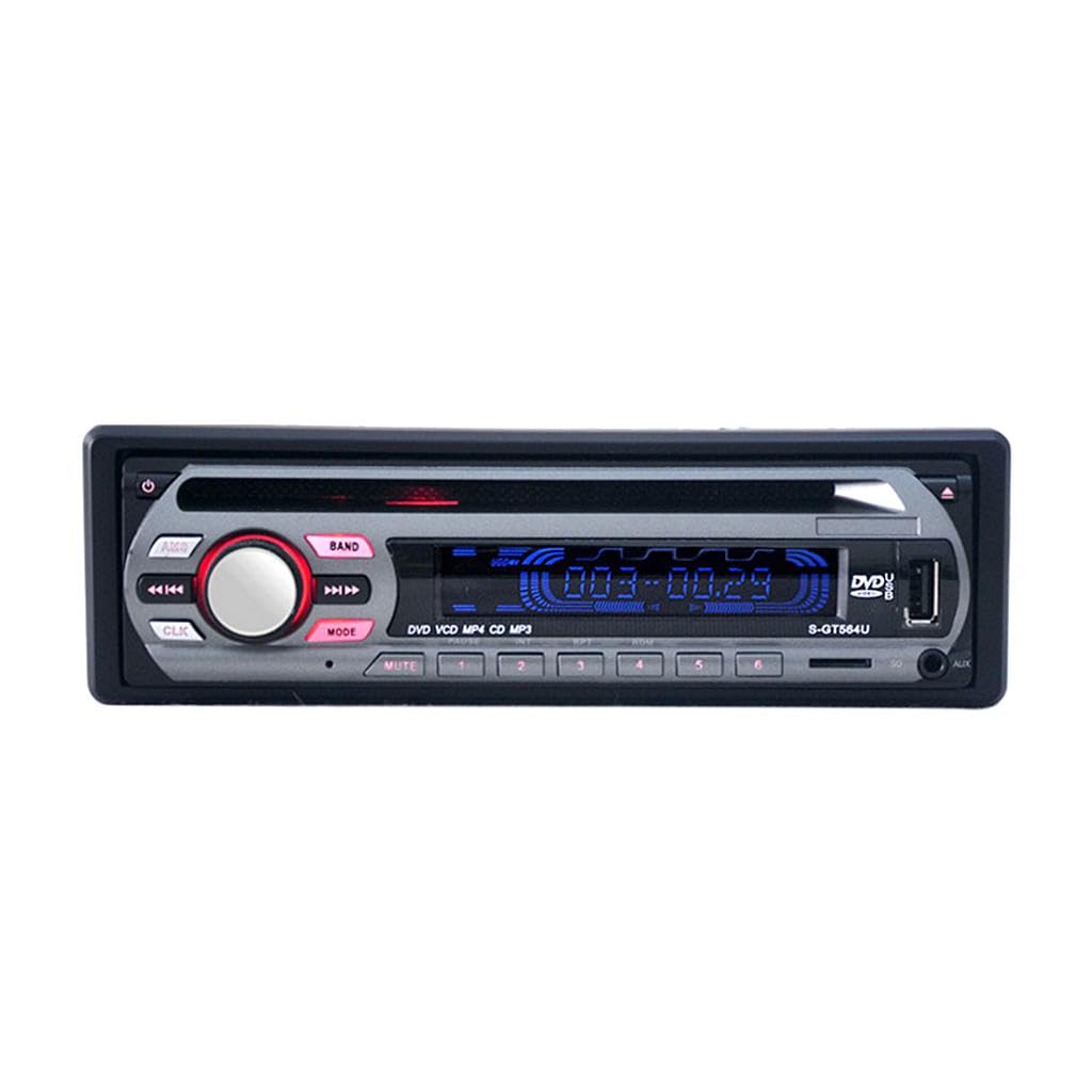MERISHOPP® Car DVD Player Stereo Audio FM/USB/SD/MP3 1DIN 12V