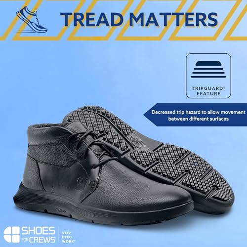 Shoes for Crews Men's Slip-Resistant High-Top Work Sneakers – Comfortable, Non-Slip Shoes for Men in Food Service, Hospitality & Healthcare - Holden2
