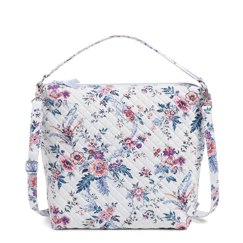 Vera Bradley Cotton Oversized Hobo Shoulder Bag, Magnifique Floral