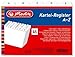 Produktbild herlitz Karteiregister A Z, PP, A5 quer, weiß, 24teilig
