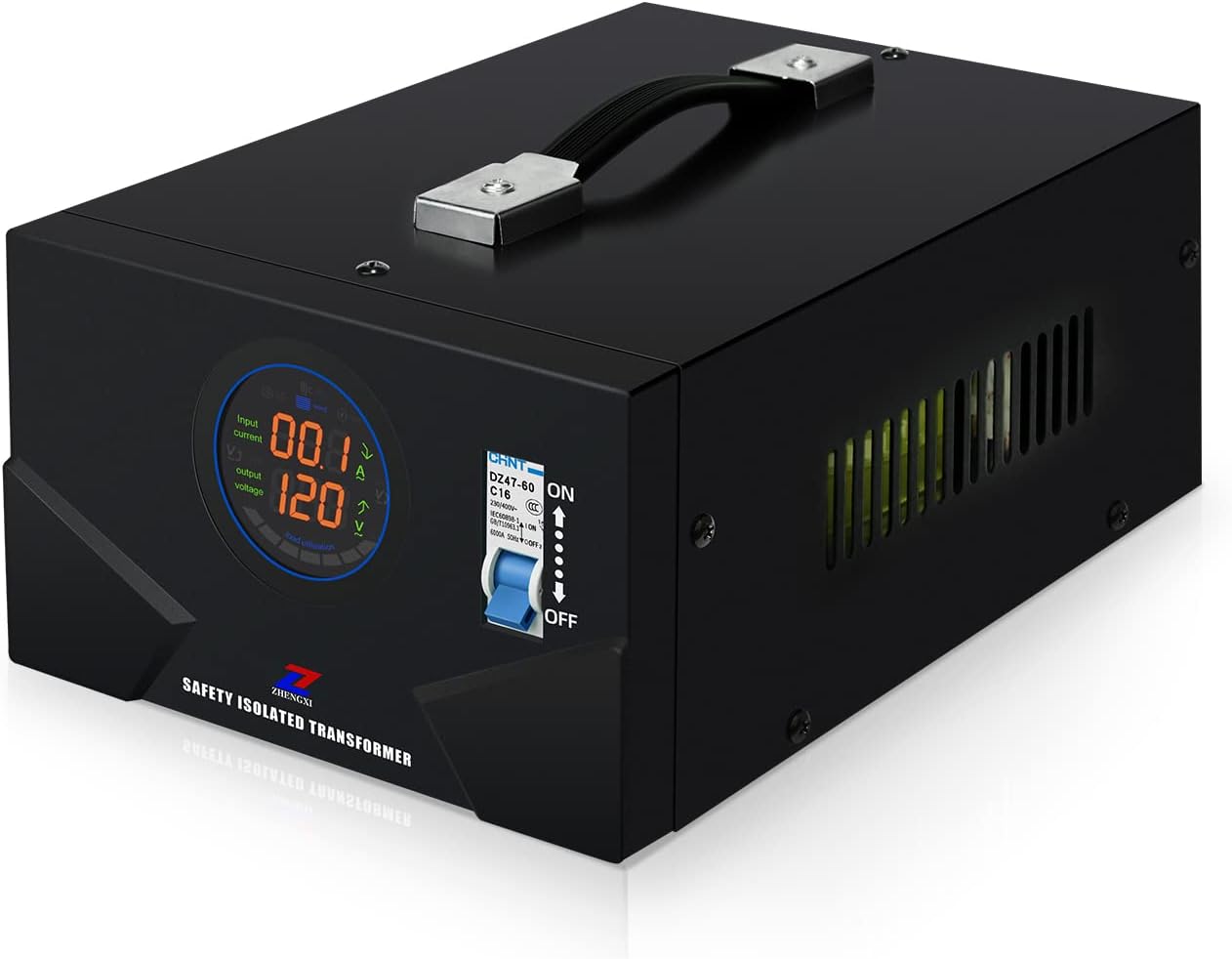 ZHENGXI Isolation Transformer 120V to 120V,500W Transformer Voltage Converter, 2 Output Sockets