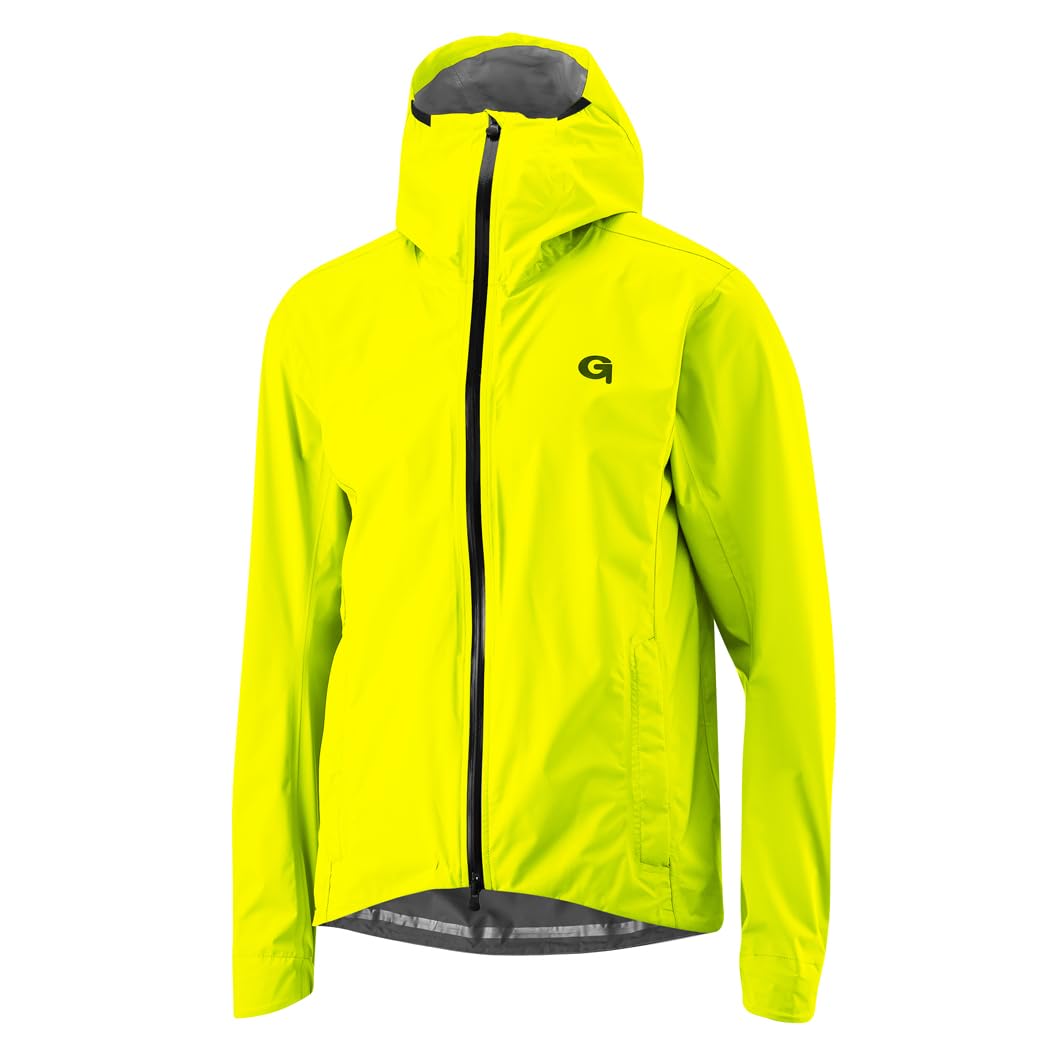 Gonso Save Jacket Trail M, Herren Fahrradjacke, Wasserdichte Regenjacke, Wasserdicht bis 10.000 mm & winddicht, G-Tex, 2,5-Lagenlaminat & getapte Nähte, Körpernahe Passform, PFC-frei