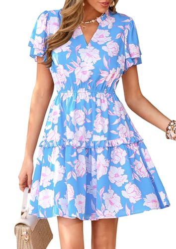 Image of PRETTYGARDEN Womens Summer Floral Beach Dresses
