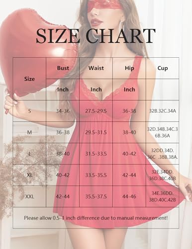 Image of Avidlove Womens Nightgown Sexy Lingerie Sleepwear Lace Chemise Modal Babydoll Slip Nighties
