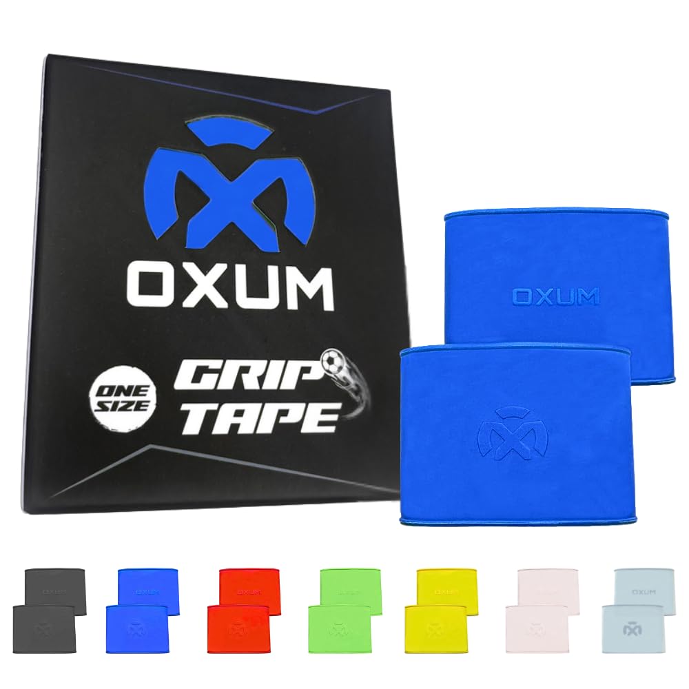 Oxum Banda Sujetaespinilleras Pro de Silicona para Fútbol - Soporte Seguro y Cómodo para Espinilleras - Sujetaespinilleras para Adultos y Niños (Grip Tapes)