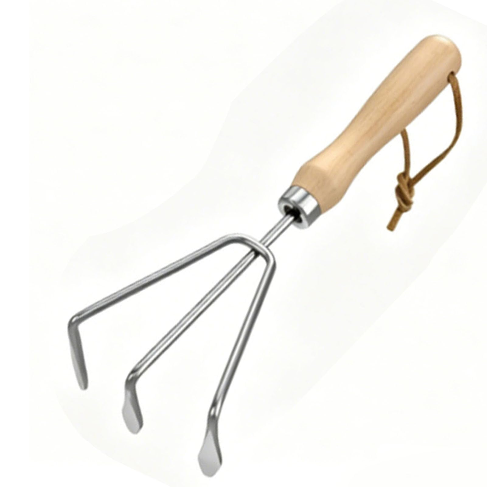Generic Zestaw Kielni Ogrodowych ze Stali Nierdzewnej Ergonomiczne Narzędzia do Sadzenia Pielenia, 6 szt. Zestaw ze Stali Nierdzewnej z Drewnianymi Uchwytami do Ogrodnictwa Domowego (6PCS)