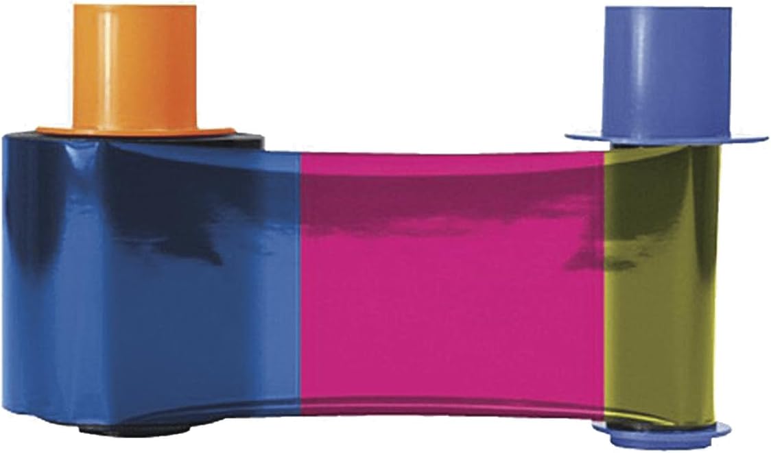 The Nekid Cow Fargo RBN D1500 YMCKO 500 Printer Ribbon 500 pages Black, Cyan, Magenta, Yellow – Matrix Printer Ribbon (DTC1500, 500 pages, Black, Cyan, Magenta, Yellow, Multicoloured)