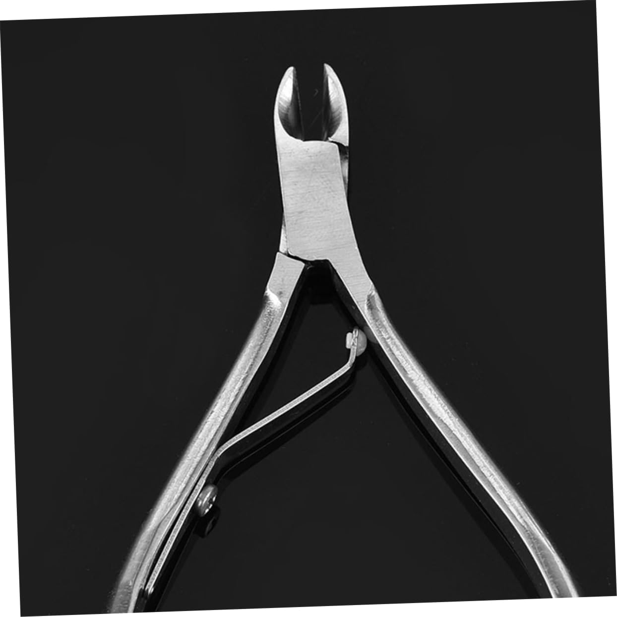 IWOWHERO Nail Care Tool 2pcs Silver Nails Pliers Scissors File Rasp for Dead Skin Removal