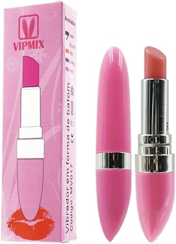 Vibrador de Luxo Formato Batom Com Design Discreto - 11x2CM
