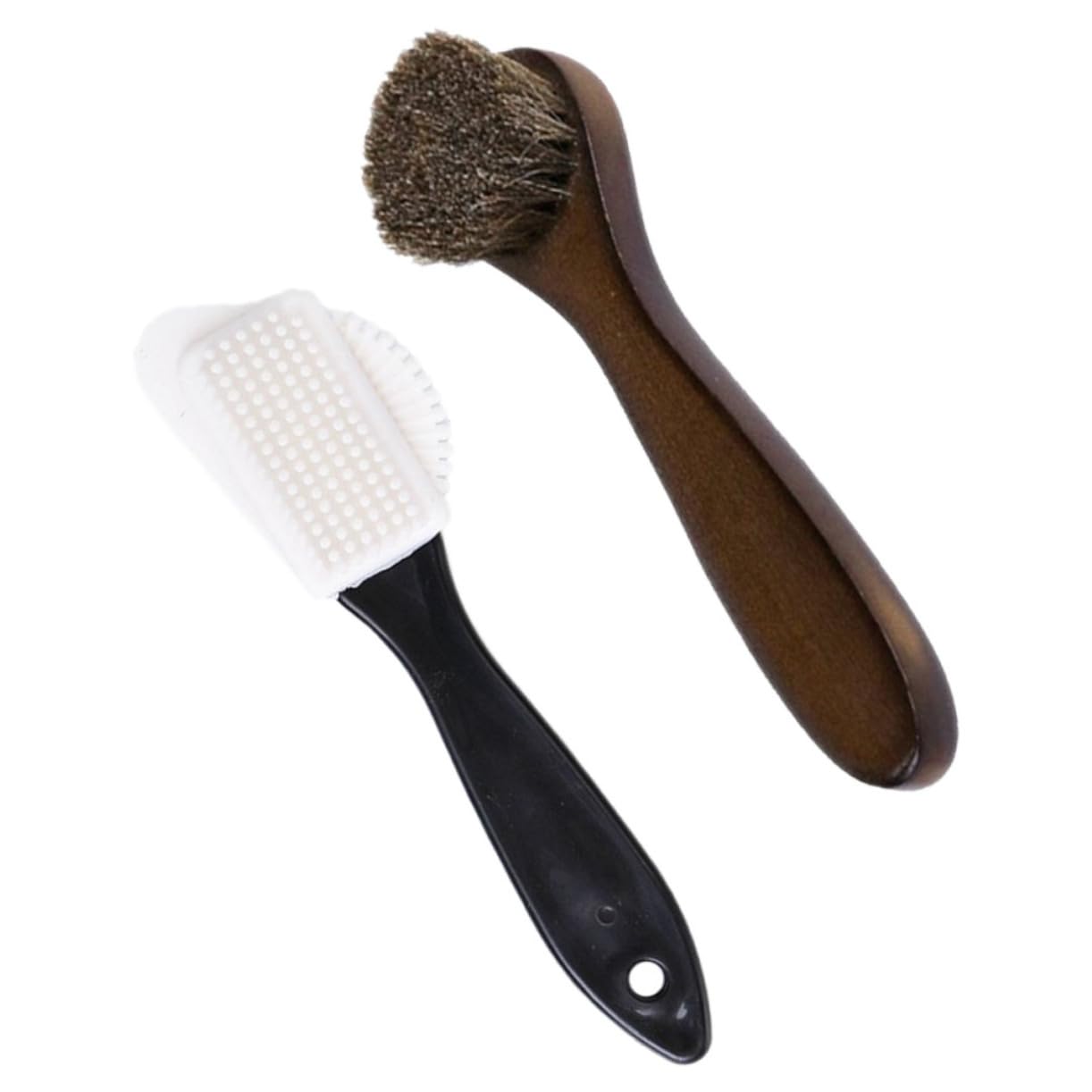 FOMIYES 5 Set Kit Spazzole Per Stivali Pulitore Per Scarpe Pulisci Stivali Bianco Macchia Spazzola Per Scarpe Spazzola in Setola Per Scarpe in Pelle Di Legno 2 Pezzi * 5