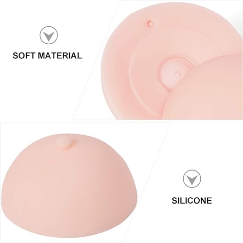 Miniatura 7 de EXCEART Practica la piel de silicona placa de pecho pechos falsos Mastectomía Prótesis Molde de pecho de silicona 3D Tatuaje de pecho Herramienta