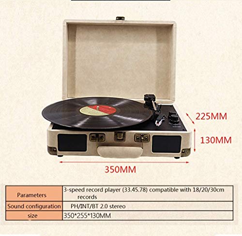 Tourne-Disque Portable USB pour disques vinyles Tourne-Disque Vinyle à 3 Vitesses avec Haut-parleurs stéréo Bluetooth - Les Beatles, Paul McCartney, John Lennon, RIngo Starr, George Harrison Tourne-Disque Portable USB pour disques vinyles Tourne-Disque Vinyle à 3 Vitesses avec Haut-parleurs stéréo Bluetooth – Image 3