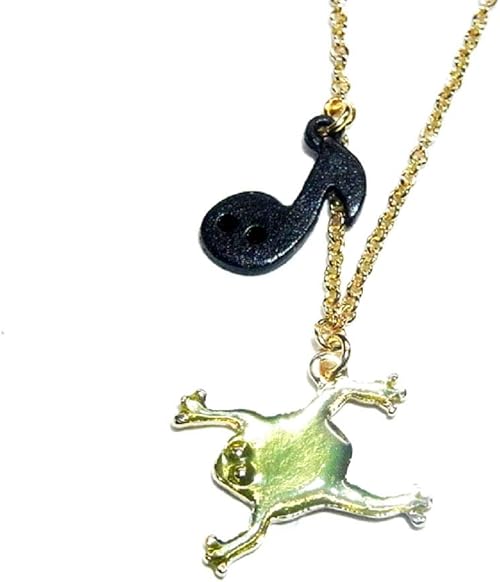 Amazon ルチカ ネックレス Luccica 梅雨 カエル 音符 蛙 オンプ アクセサリー レディース フロッグ 音楽 個性的 おもしろ ジュエリー 女性 雨の日 プレゼント 面白い 両生類 ネックレス 通販