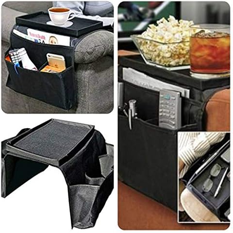 V-VAPE Arm Rest Chair Settee Couch Sofa Remote Control Table Top Holder Organiser Tray Cover