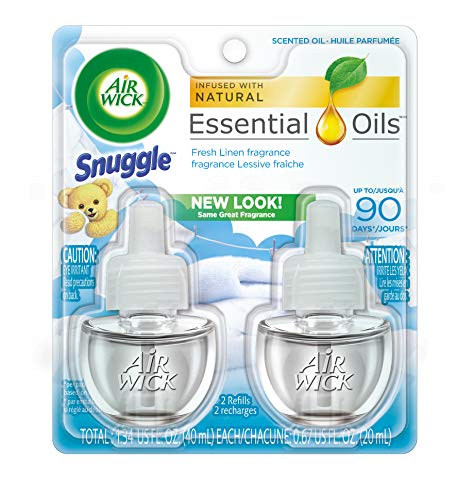 Air Wick Scented Oil Twin Refill Snuggle Fresh Linen (2X.67) Oz. (Pack of 2)