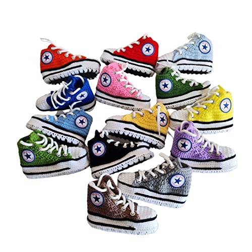 Handmade Newborn Baby Sleep Booties - Cotton Wool Natural Shoes Slippers - Custom Black Canvas Style Booties2