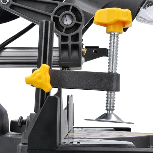 TOUGH MASTER Mitre Saw 210mm 1500W Power, Electric Miter Saw with Extendable Work Table, Built-in Laser for Accurate Precise Cut, Dust Bag, 1x Wood Clamp 8 TOUGH MASTER Mitre Saw 210mm 1500W Power, Electric Miter Saw with Extendable Work Table, Built-in Laser for Accurate Precise Cut, Dust Bag, 1x Wood Clamp - Image 8