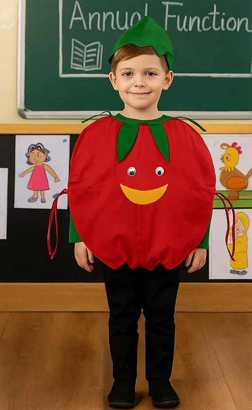 Image of FancyDressWale Fruit & Vegetable Fancy Dress Costume for Kids | Free Size 2-10 Years | School Fancy Dress, Stage Shows, Theme Parties