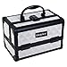 SHANY Chic Makeup Train Case Cosmetic Box Portable Makeup Case Cosmetics Beauty Organizer Jewelry storage with Locks, Multi trays Makeup Storage Box with Makeup Mirror - Peaceful