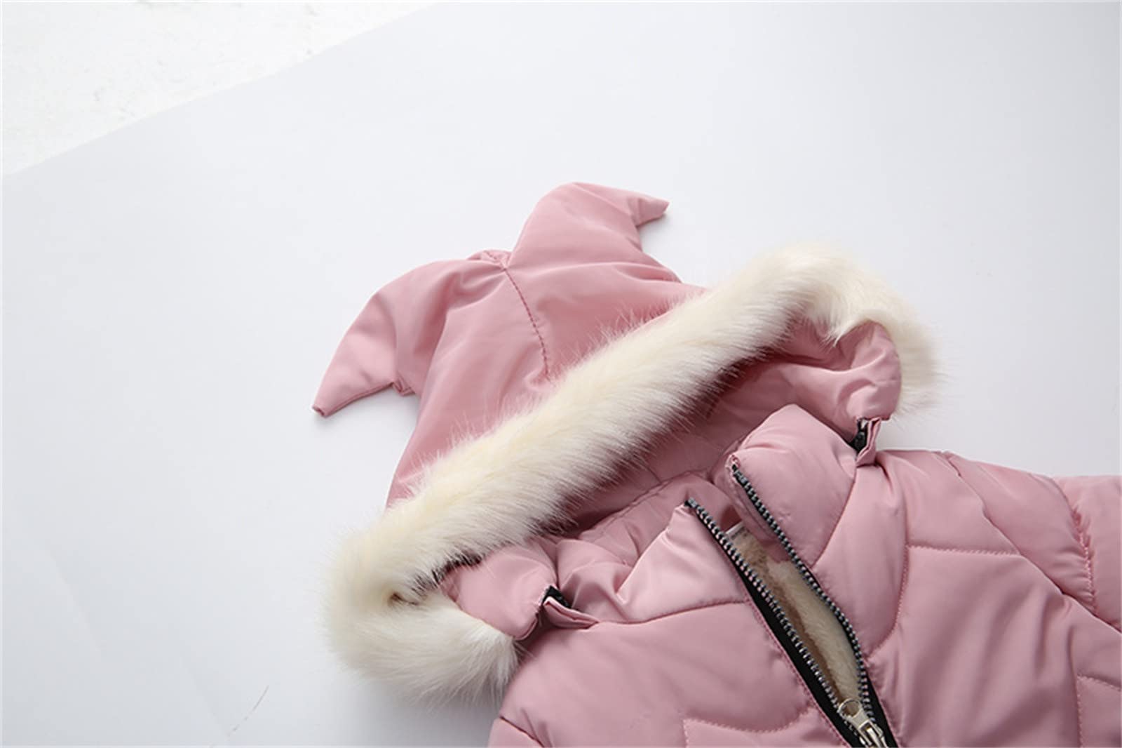 Generisch Bebé Bebé cálido Invierno Traje de Nieve Chaqueta Ropa Exterior Ropa de Abrigo Cremallera Forro Polar Desmontable Nieve Abrigo Outwear Traje de Nieve Niños 74