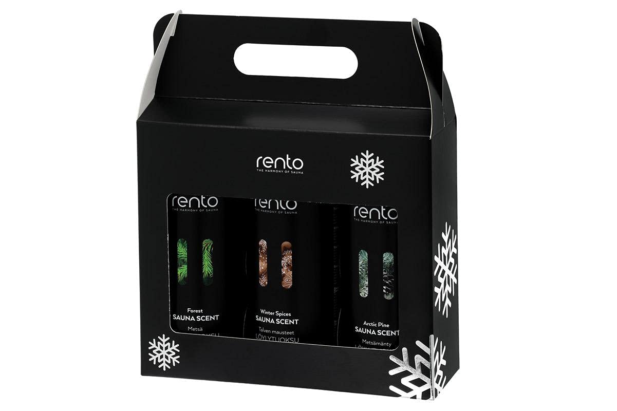 Rento Caja de regalo perfumada para sauna, 3 x 400 ml, edición limitada