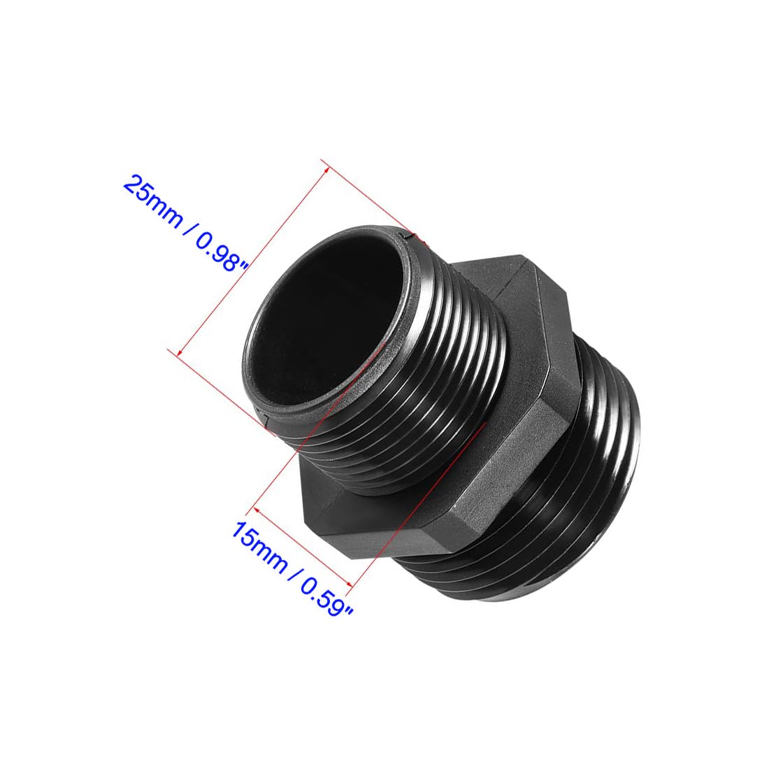 MACHSWON M25 Cable Gland, 4 Holes Waterproof IP68 Nylon Connector with Adjustable Locknut for 5-6mm Dia Cable Wire - Image 2