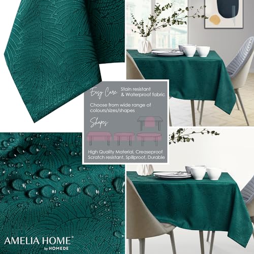 AmeliaHome Tischdecke rund 130x130 cm Tischtuch Tafeldecke Fleckschutz Gaia – Ansicht 2