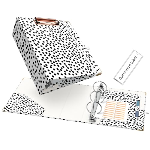 EYROZILL Mini 3 Ring 2 Inch Binder with 5-Tab Dividers Suitable fo r 5.5
