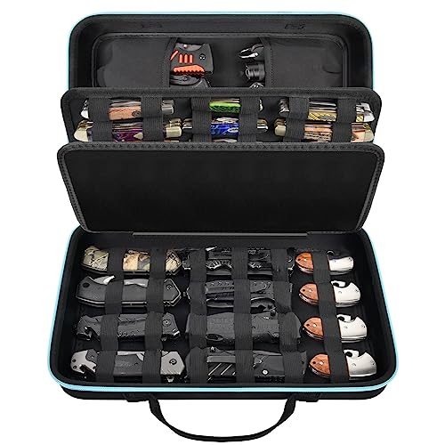 Knife Display Case for 45+ Pocket Knives, for Butterfly Knif