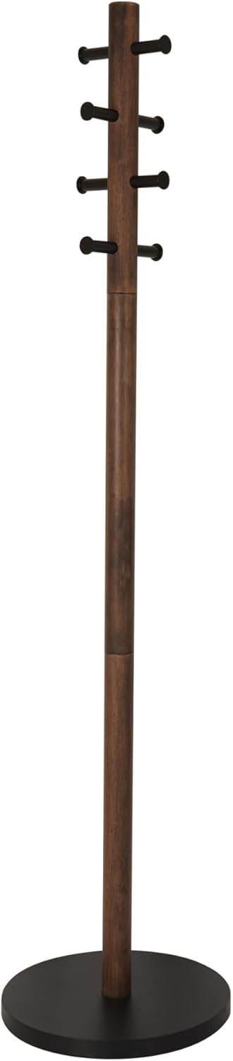 Umbra Pillar, Coat Rack, Black/Walnut
