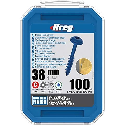 Kreg Blue-Kote Screws 8 x 38 mm Cover