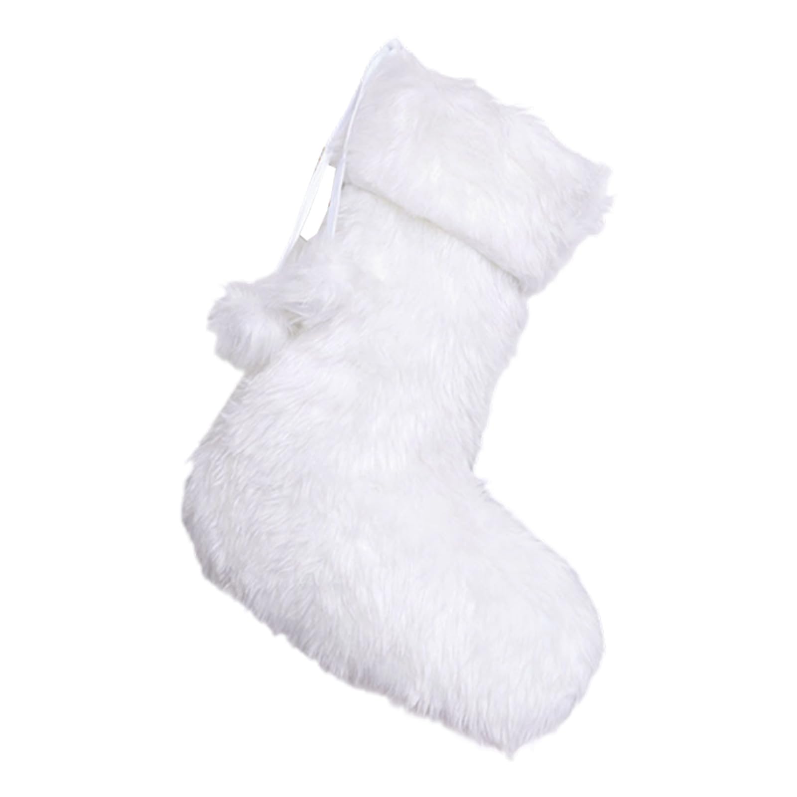 Tsophreniq Faux Furs Stocking Christmas Sock Ornament with Reinforced Loop for Fireplaces Mantels Decorations Family Christmas Accessories