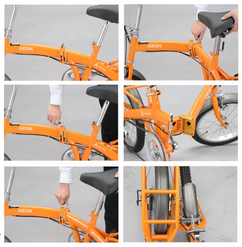Amazon | ARUN(アラン) 16インチ3段折りたたみ自転車 KT-1603A 