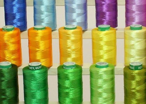 40 Vibrant Colors Embroidery Thread Set Compatible with Brother Babylock Janome Singer Pfaff Embroidery Machines