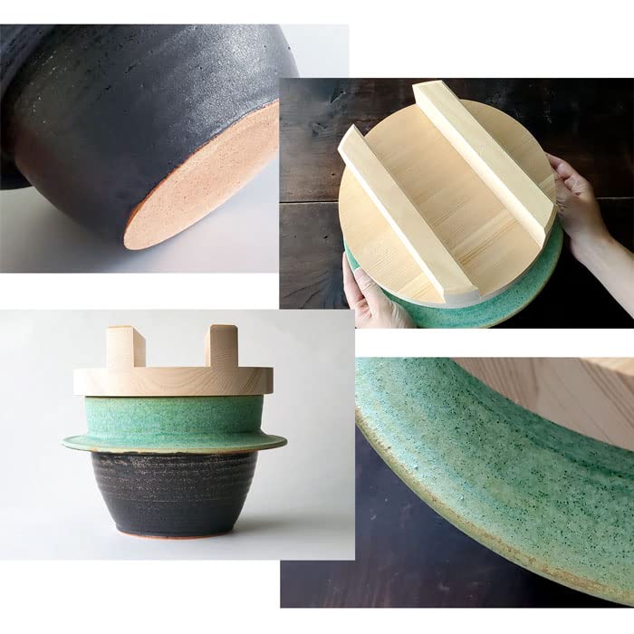 Amazon | 土鍋 ご飯 炊飯 独歩炎 ごはん炊き専用羽釜土鍋 木蓋付き (5