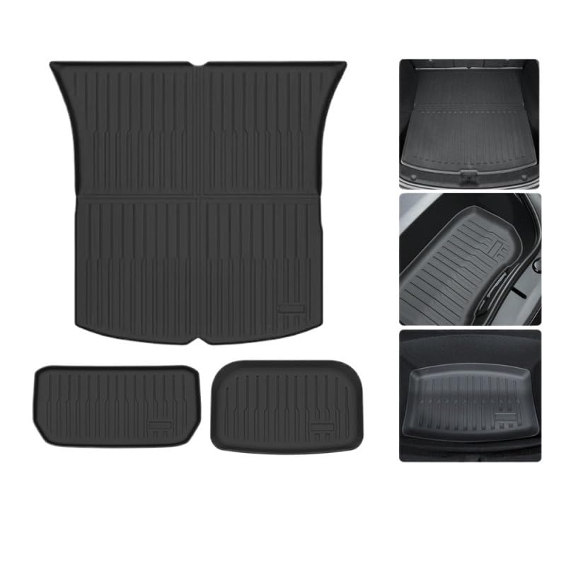 Tapis de coffre Tesla imperméable pour éviter les taches de boue et l'humidité