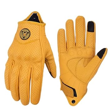retro leather motorcycle gloves