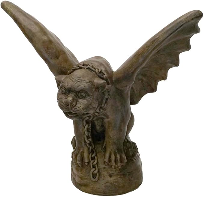 Amazon.com : Solid Rock Stoneworks Large Gargoyle Concrete Statue, 19 ...