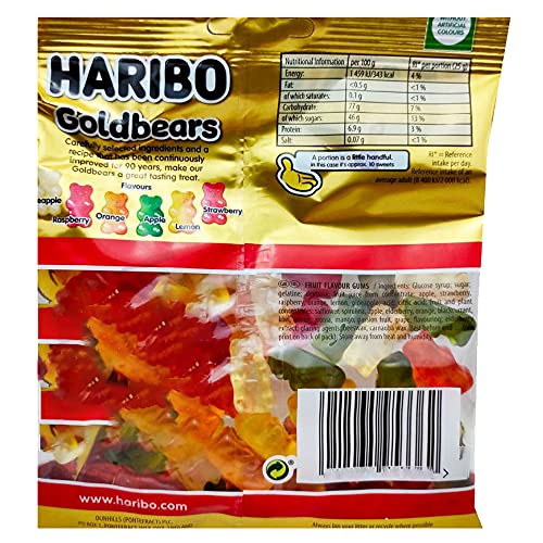 Image of HARIBO Goldbears Share Size, 4.94 Oz 140 G - Blue-Raspberry