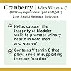 Nature's Bounty Cranberry 4200mg With Vitamin C, Urinary Health & Immune Support, Cranberry Concentrate, 250 Rapid Release Softgels