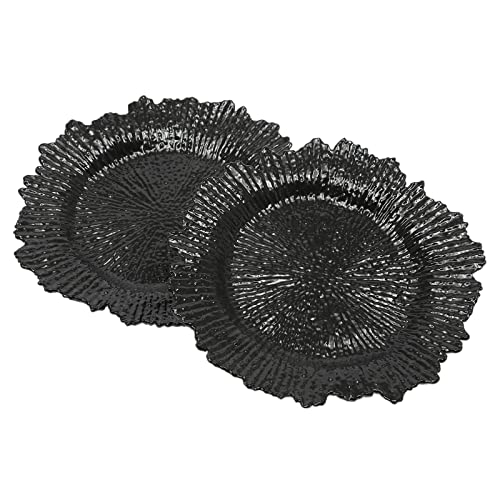 Platos cargadores plásticos Rose Gold 12.6 pulg set 24 miniatura 6