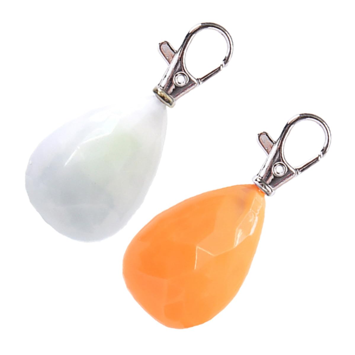 Promenade nocturne des chiens sécurisée : lot de 2 lampes amovibles orange pour animaux