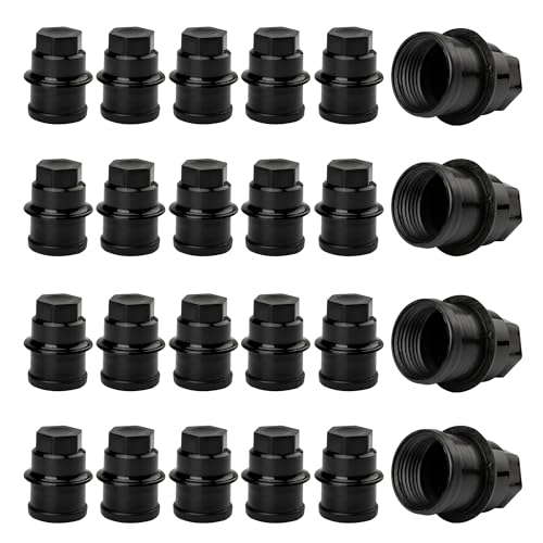 12472838 Lug Nuts Plastic Cover Wheel Center Cap for 2000 Cadillac Escalade, for Chevrolet Silverado/Express 1500 2500 Avalanche Suburban Tahoe, for GMC Savana Sierra 1500 2500 3500 Replace611-622