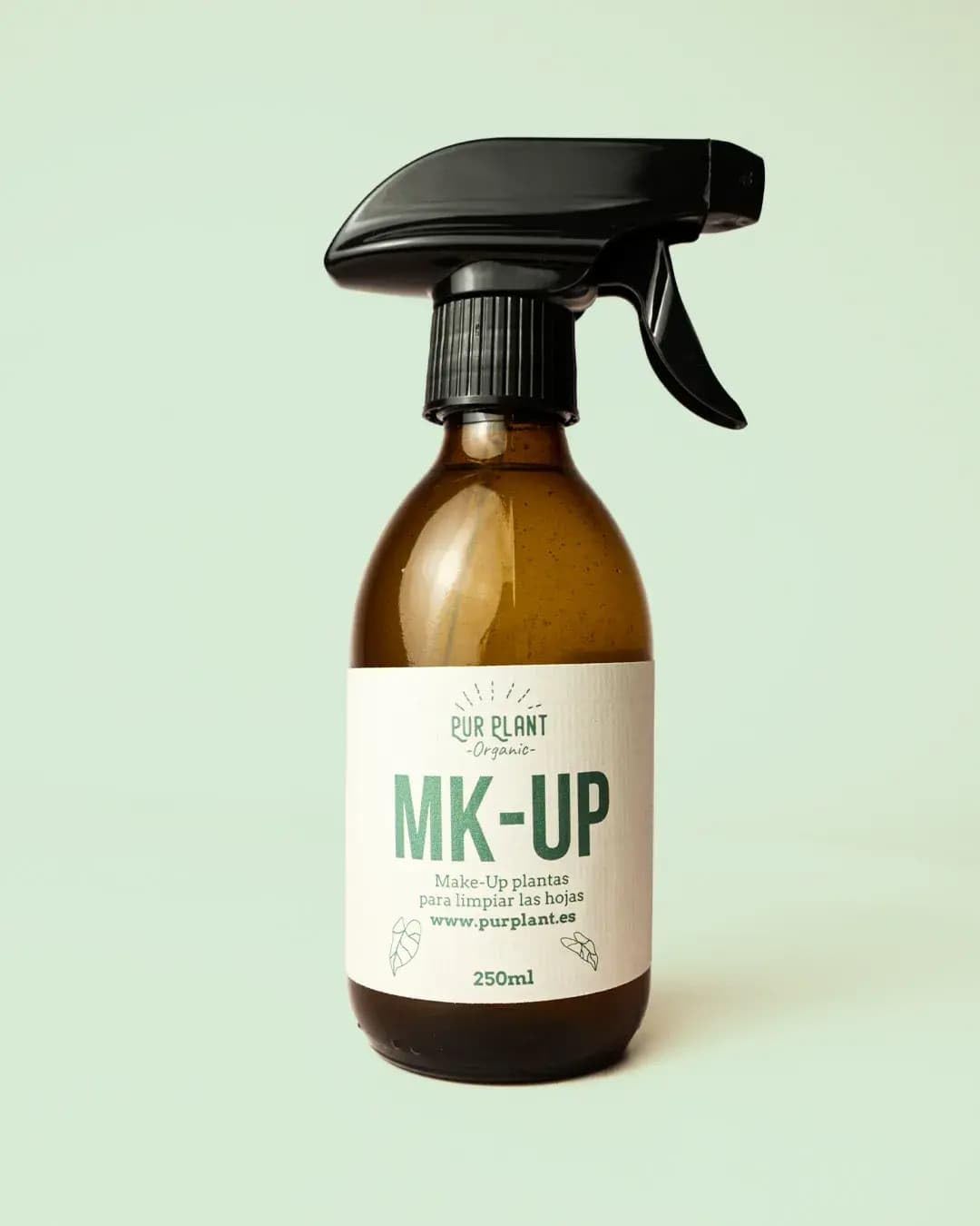 PUR PLANT Make Up 250 ml | Limpia Hojas y Bioprotector Natural | Brillo y Protección contra Plagas | Hecho en España