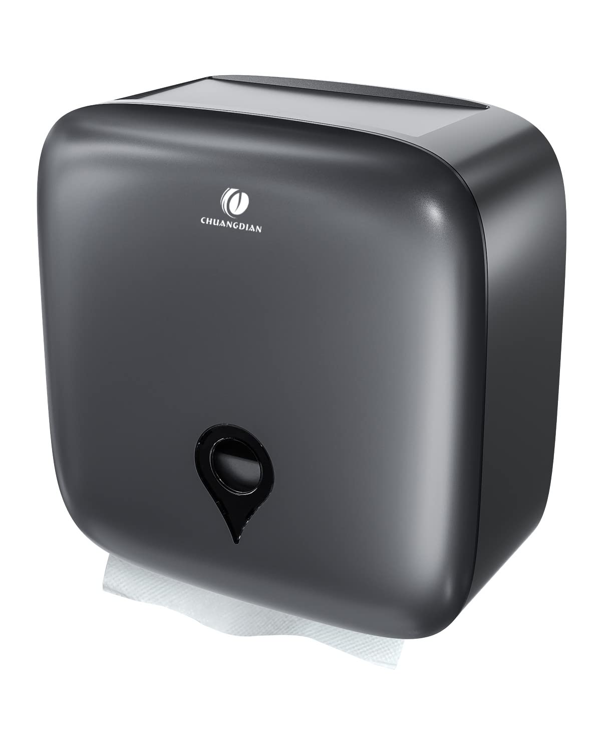 Paper Towel Dispenser Wall Mount, Paper Towel Holder Wall Mounted With Lid, Solid Wood Commercial C-Fold, Trifold Hand Paper Towel Holder Dispenser Hand Towel Holder For Bathroom Kitchen Decor