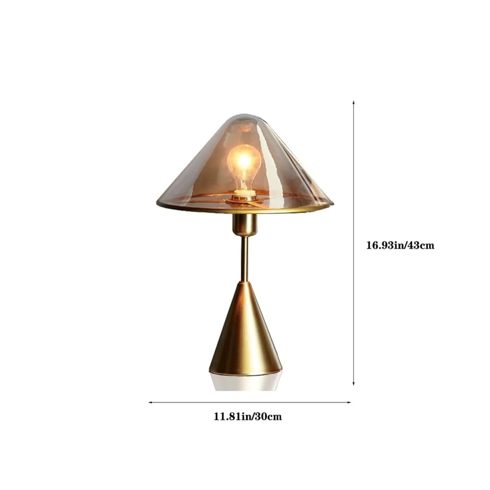 lampara mesa Lámpara de mesa de metal posmoderna, sencilla y creativa, de cristal, recargable, luz nocturna for dormitorio, mesita de noche, decoración de cafetería.